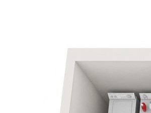 One bedroom apartment floor plan rendering One bedroom apartment floor plan rendering